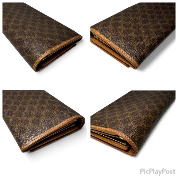 CELINE Canvas Brown Macadam Long Wallet - Picture 10 of 16